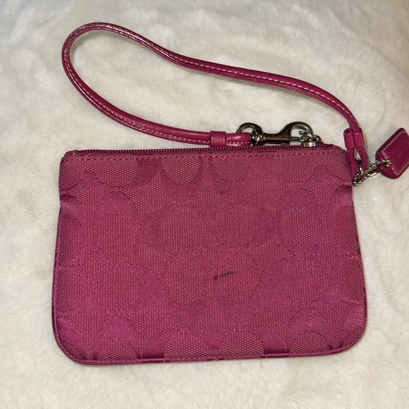 Coach Wristlet Pink 6”x4” - Picture 2 of 3